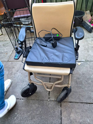 Beige electric powerchair - beige,